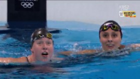 女 평영 100m 결승 이미지